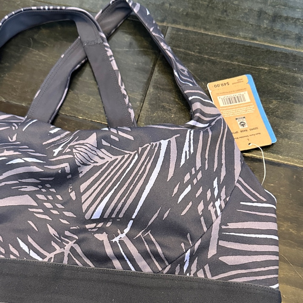 Patagonia Women's Patterned Purple Sports Bra - Picture 5 of 6